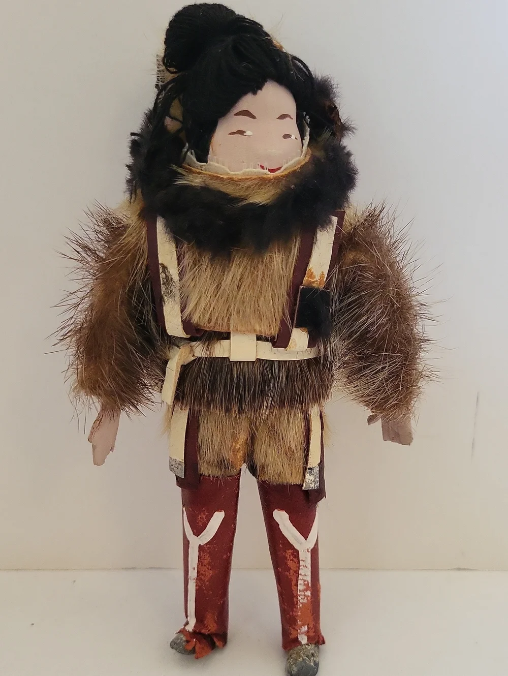 1950s Handmade Inuit Tourist Doll 6.5
